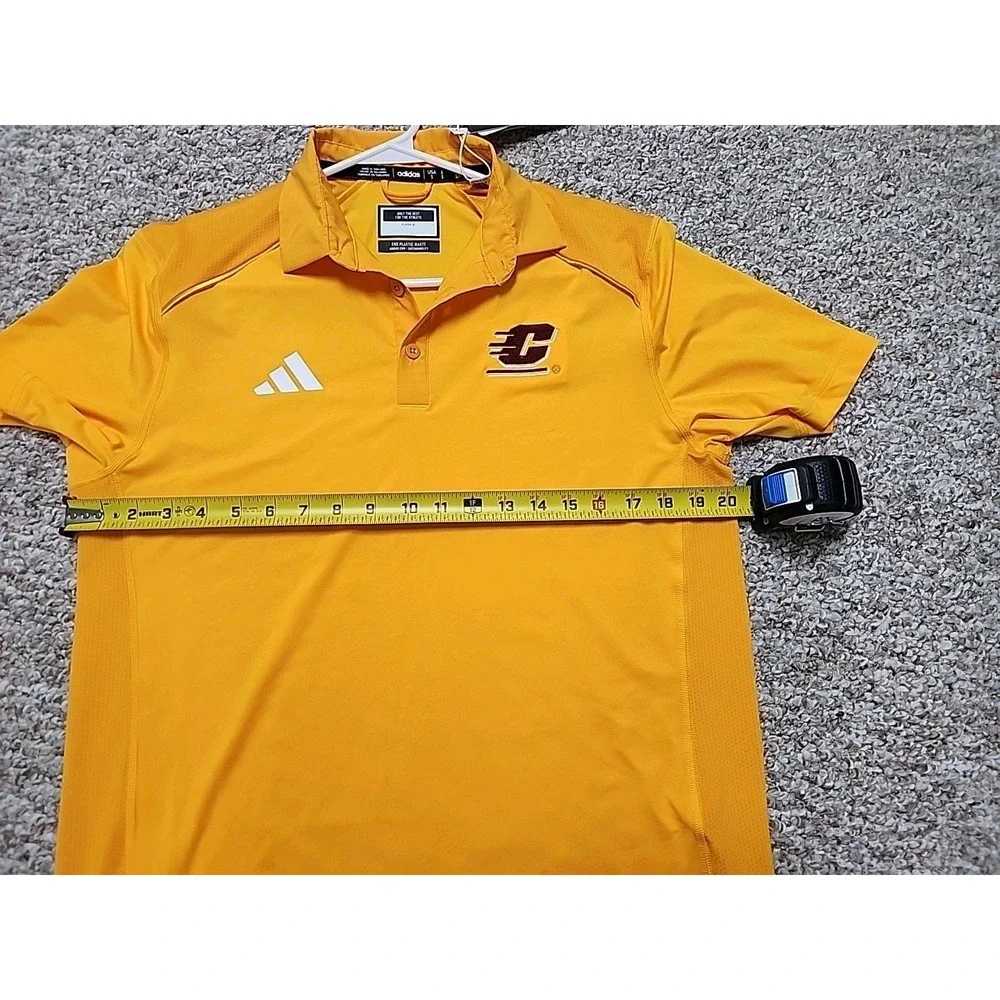 Central Michigan Mens Small Adidas Golf Polo‎ Performance Team Issued NWT